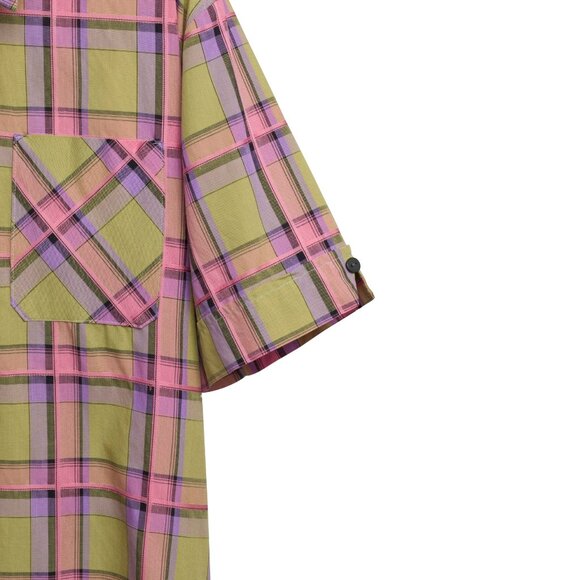 Sundazed (Germany) Taped Windowpane Hong Kong Shirt Ruby Fuschite : L - Picture 4 of 6